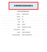 1999 HOOPS WNBA SHERYL SWOOPES AUTOGRAPHICS PSA DNA AUTHENTIC 999925844651 1999 HOOPS WNBA SHERYL SWOOPES AUTOGRAPHICS PSA DNA AUTHENTIC 999925844651