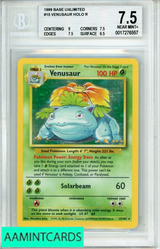 1999 POKEMON BASE UNLIMITED VENUSAUR HOLO R #15 BGS 7.5 0017276557 1999 POKEMON BASE UNLIMITED VENUSAUR HOLO R #15 BGS 7.5 0017276557