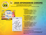 2025 Topps Chrome Spongebob Squarepants 25th Anniversary Hobby Case