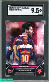 2025 TOPPS NOW FC BARCELONA LAMINE YAMAL #002 LIONEL MESSI LEGACY SGC 9.5 MINT+ 2727209 2025 TOPPS NOW FC BARCELONA LAMINE YAMAL #002 LIONEL MESSI LEGACY SGC 9.5 MINT+ 2727209
