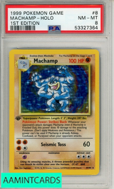 1999 POKEMON GAME MACHAMP-HOLO #8 1ST EDITION PSA 8 NM-MT 53327364
