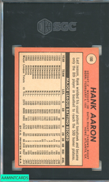1969 TOPPS HANK AARON #100 BRAVES HOF SGC 4 VG-EX 4060767