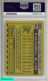 1990 TOPPS KEN GRIFFEY JR #336 SEATTLE MARINERS HOF PSA 8 NM-MT 53082100