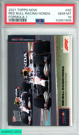2021 TOPPS NOW F1 RED BULL RACING HONDA #62 FORMULA 1 PSA 10 GEM MT 93851908 2021 TOPPS NOW F1 RED BULL RACING HONDA #62 FORMULA 1 PSA 10 GEM MT 93851908