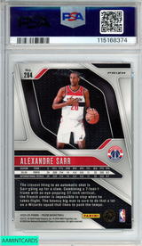 2024 PANINI PRIZM ALEXANDRE SARR #264 GLITTER ROOKIE RC WIZARDS PSA 9 MINT 115168374