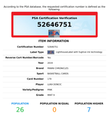 2019 PANINI CHRONICLES LUKA DONCIC #179 PINK DALLAS MAVERICKS PSA 9 MINT 52646751 2019 PANINI CHRONICLES LUKA DONCIC #179 PINK DALLAS MAVERICKS PSA 9 MINT 52646751