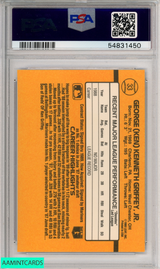 1989 DONRUSS KEN GRIFFEY JR #33 SEATTLE MARINERS ROOKIE RC HOF PSA 8 NM-MT 54831450 1989 DONRUSS KEN GRIFFEY JR #33 SEATTLE MARINERS ROOKIE RC HOF PSA 8 NM-MT 54831450