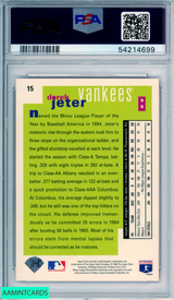 1995 COLLECTORS CHOICE DEREK JETER #15 HOF NEW YORK YANKEES PSA 9 MINT 54214699 1995 COLLECTORS CHOICE DEREK JETER #15 HOF NEW YORK YANKEES PSA 9 MINT 54214699