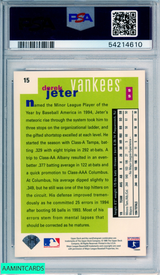 1995 COLLECTORS CHOICE DEREK JETER #15 HOF NEW YORK YANKEES PSA 9 MINT 54214610 1995 COLLECTORS CHOICE DEREK JETER #15 HOF NEW YORK YANKEES PSA 9 MINT 54214610