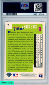 1995 COLLECTORS CHOICE DEREK JETER #15 HOF NEW YORK YANKEES PSA 9 MINT 54214698 1995 COLLECTORS CHOICE DEREK JETER #15 HOF NEW YORK YANKEES PSA 9 MINT 54214698