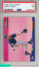 1995 COLLECTORS CHOICE DEREK JETER #15 HOF NEW YORK YANKEES PSA 7 NM 52868086 1995 COLLECTORS CHOICE DEREK JETER #15 HOF NEW YORK YANKEES PSA 7 NM 52868086