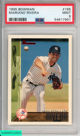 1995 BOWMAN MARIANO RIVERA #165 HOF NEW YORK YANKEES PSA 9 MINT 54617901