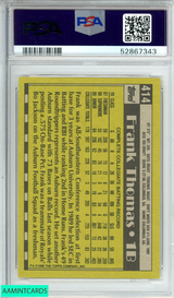 1990 TOPPS FRANK THOMAS #414 NAME ON FRONT ROOKIE RC PSA 9 MINT 52867343