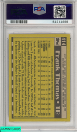 1990 TOPPS FRANK THOMAS #414 NAME ON FRONT ROOKIE HOF CHICAGO WHITE SOX RC PSA 9 54214655 1990 TOPPS FRANK THOMAS #414 NAME ON FRONT ROOKIE HOF CHICAGO WHITE SOX RC PSA 9 54214655