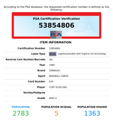 1989 DONRUSS CURT SCHILLING #635 ROOKIE BALTIMORE ORIOLES RC PSA 9 MINT 53854806 1989 DONRUSS CURT SCHILLING #635 ROOKIE BALTIMORE ORIOLES RC PSA 9 MINT 53854806