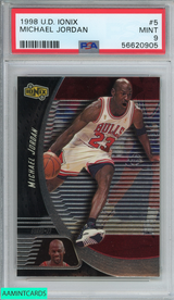 1998 UPPER DECK IONIX MICHAEL JORDAN #5 CHICAGO BULLS HOF PSA 9 MINT 56620905