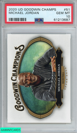 2020 UPPER DECK GOODWIN CHAMPIONS MICHAEL JORDAN #51 BULLS HOF PSA 10 GEM MT 61213687