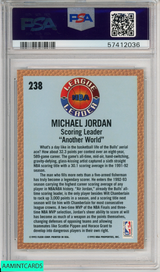 1992 FLEER MICHAEL JORDAN #238 HOF CHICAGO BULLS PSA 9 MINT 57412036 1992 FLEER MICHAEL JORDAN #238 HOF CHICAGO BULLS PSA 9 MINT 57412036