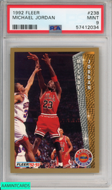 1992 FLEER MICHAEL JORDAN #238 HOF CHICAGO BULLS PSA 9 MINT 57412034 1992 FLEER MICHAEL JORDAN #238 HOF CHICAGO BULLS PSA 9 MINT 57412034