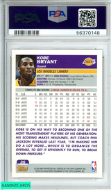2003 TOPPS KOBE BRYANT #36 LOS ANGELES LAKERS MAMBA HOF!! PSA 9 MINT 56370148 2003 TOPPS KOBE BRYANT #36 LOS ANGELES LAKERS MAMBA HOF!! PSA 9 MINT 56370148