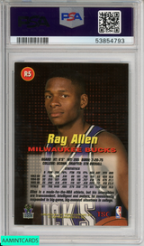 1996 STADIUM CLUB RAY ALLEN #R5 ROOKIES 1 ROOKIE HOF BUCKS RC PSA 9 MINT 53854793 1996 STADIUM CLUB RAY ALLEN #R5 ROOKIES 1 ROOKIE HOF BUCKS RC PSA 9 MINT 53854793