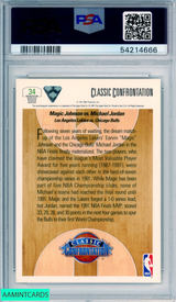 1991 UPPER DECK MAGIC VS JORDAN #34 HOF LAKERS BULLS PSA 9 MINT 54214666 1991 UPPER DECK MAGIC VS JORDAN #34 HOF LAKERS BULLS PSA 9 MINT 54214666