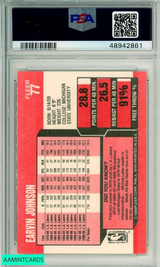 1989 FLEER MAGIC JOHNSON #77 L A  LAKERS PSA NM-MT 8 48942861