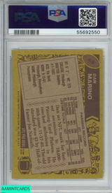 1986 TOPPS DAN MARINO #45 MIAMI DOLPHINS HOF PSA 8 NM-MT 55692550 1986 TOPPS DAN MARINO #45 MIAMI DOLPHINS HOF PSA 8 NM-MT 55692550