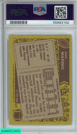 1986 TOPPS DAN MARINO #45 MIAMI DOLPHINS HOF PSA 8 NM-MT 55993150 1986 TOPPS DAN MARINO #45 MIAMI DOLPHINS HOF PSA 8 NM-MT 55993150