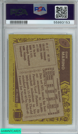 1986 TOPPS DAN MARINO #45 MIAMI DOLPHINS HOF PSA 8 NM-MT 55993153 1986 TOPPS DAN MARINO #45 MIAMI DOLPHINS HOF PSA 8 NM-MT 55993153