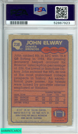 1985 TOPPS JOHN ELWAY #238 DENVER BRONCOS HOF 2ND YEAR PSA 8 NM-MT 52867923 1985 TOPPS JOHN ELWAY #238 DENVER BRONCOS HOF 2ND YEAR PSA 8 NM-MT 52867923