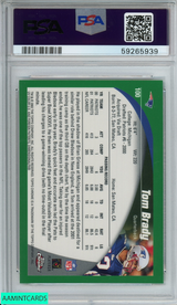 2002 TOPPS CHROME TOM BRADY #100 NEW ENGLAND PATRIOTS PSA 8 NM-MT 59265939
