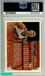 1996 TOPPS STEVE NASH #182 ROOKIE HOF SUNS RC PSA 8 NM-MT 54740933 1996 TOPPS STEVE NASH #182 ROOKIE HOF SUNS RC PSA 8 NM-MT 54740933