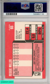 1989 FLEER REGGIE MILLER #65 INDIANA PACERS HOF PSA 8 NM-MT 53085110