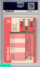 1989 FLEER REGGIE MILLER #65 INDIANA PACERS HOF PSA 8 NM-MT 53085111 1989 FLEER REGGIE MILLER #65 INDIANA PACERS HOF PSA 8 NM-MT 53085111