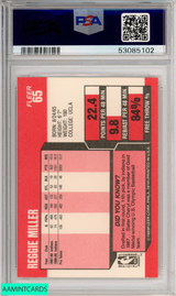 1989 FLEER REGGIE MILLER #65 INDIANA PACERS HOF PSA 8 NM-MT 53085102