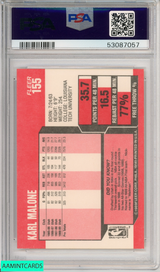 1989 FLEER KARL MALONE #155 HOF UTAH JAZZ PSA 9 MINT 53087057 1989 FLEER KARL MALONE #155 HOF UTAH JAZZ PSA 9 MINT 53087057