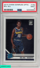 2019 PANINI DONRUSS OPTIC BOL BOL #162 ROOKIE DENVER NUGGETS RC PSA 9 MINT 52939669