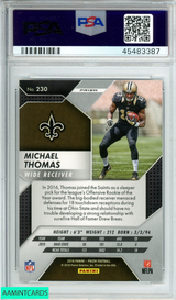 2016 PANINI PRIZM MICHAEL THOMAS #230 SILVER PRIZM SAINTS ROOKIE RC PSA 10 45483387