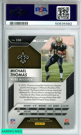 2016 PANINI PRIZM MICHAEL THOMAS #230 SILVER PRIZM ROOKIE RC SAINTS PSA 10 50635982