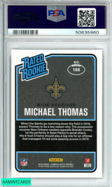 2016 PANINI DONRUSS OPTIC MICHAEL THOMAS #186 SAINTS ROOKIE RC PSA 10 GEM MT 50635960 2016 PANINI DONRUSS OPTIC MICHAEL THOMAS #186 SAINTS ROOKIE RC PSA 10 GEM MT 50635960