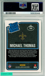 2016 PANINI DONRUSS OPTIC MICHAEL THOMAS #186 ROOKIE SAINTS PSA MINT 9 50635948 2016 PANINI DONRUSS OPTIC MICHAEL THOMAS #186 ROOKIE SAINTS PSA MINT 9 50635948