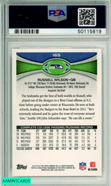 2012 TOPPS RUSSELL WILSON #165 PASSING-STANDS VISIBLE PSA 8 NM-MT 50115819