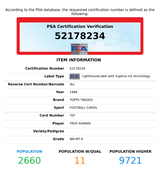 1989 TOPPS TRADED TROY AIKMAN #70T DALLAS COWBOYS HOF! ROOKIE RC PSA 8 NM-MT 52178234