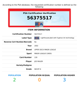 2002 UPPER DECK MINOR LEAGUE JOE MAUER #228 ROOKIE RC TWINS PSA 8 NM-MT 56375517 2002 UPPER DECK MINOR LEAGUE JOE MAUER #228 ROOKIE RC TWINS PSA 8 NM-MT 56375517