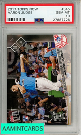 2017 TOPPS NOW AARON JUDGE #345 PSA 10 GEM MT  RC 27887726