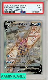 2022 POKEMON SWSH ASTRAL RADIANCE FA ORGN FRM PALKIA V #167 PSA 9 123266871