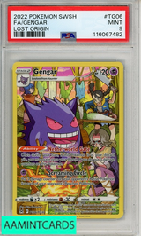 2022 POKEMON SWORD SHIELD LOST ORIGIN FA GENGAR #TG06  PSA 9 MINT 116067482