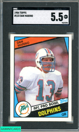 1984 TOPPS DAN MARINO #123 ROOKIE RC MIAMI DOLPHINS HOF SGC 5.5 EX+ 9107394 1984 TOPPS DAN MARINO #123 ROOKIE RC MIAMI DOLPHINS HOF SGC 5.5 EX+ 9107394