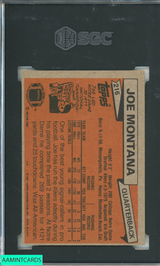 1981 TOPPS JOE MONTANA #216 ROOKIE RC SAN FRANCISCO 49ERS HOF SGC 3 VG 9241701 1981 TOPPS JOE MONTANA #216 ROOKIE RC SAN FRANCISCO 49ERS HOF SGC 3 VG 9241701